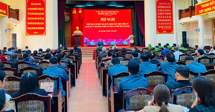 SƠN TÂY CHỐT QUÂN SỐ KHÁM TUYỂN NGHĨA VỤ QUÂN SỰ NĂM 2026- Ảnh 1.