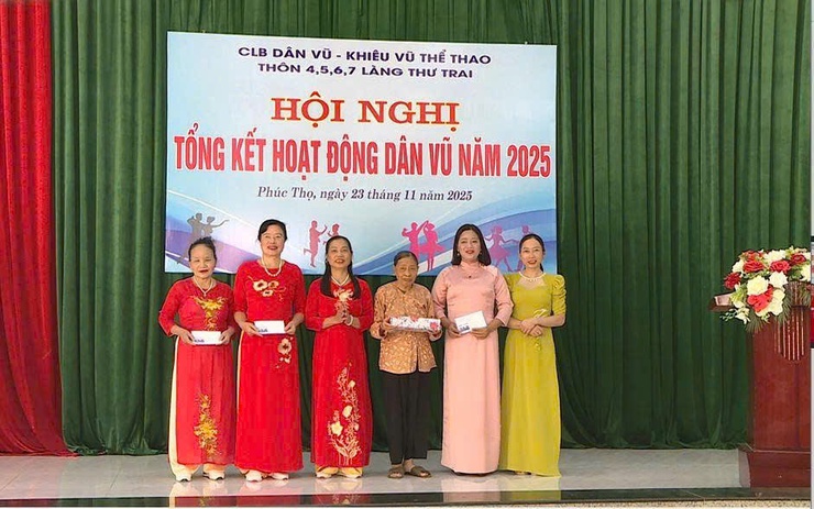 CLB Dân vũ – Khiêu vũ thể thao thôn 4,5,6,7 làng Thư Trai, xã Phúc Thọ tổng kết hoạt động năm 2025- Ảnh 9.