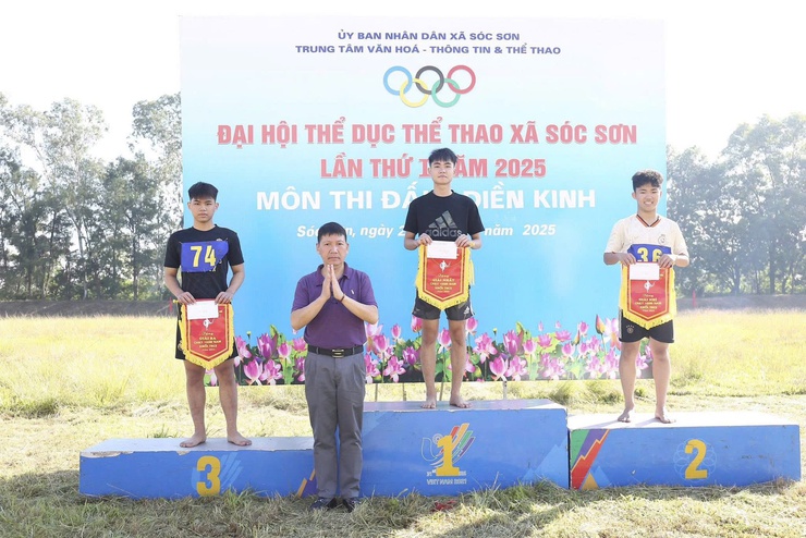 XÃ SÓC SƠN TỔ CHỨC GIẢI ĐIỀN KINH TRONG KHUÔN KHỔ ĐẠI HỘI THỂ DỤC THỂ THAO XÃ LẦN THỨ I NĂM 2025- Ảnh 6.
