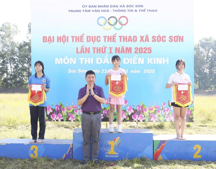 XÃ SÓC SƠN TỔ CHỨC GIẢI ĐIỀN KINH TRONG KHUÔN KHỔ ĐẠI HỘI THỂ DỤC THỂ THAO XÃ LẦN THỨ I NĂM 2025- Ảnh 7.