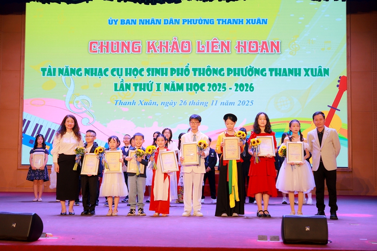 Chung khảo Liên hoan tài năng nhạc cụ học sinh phổ thông phường Thanh Xuân lần thứ I năm học 2025-2026- Ảnh 3.