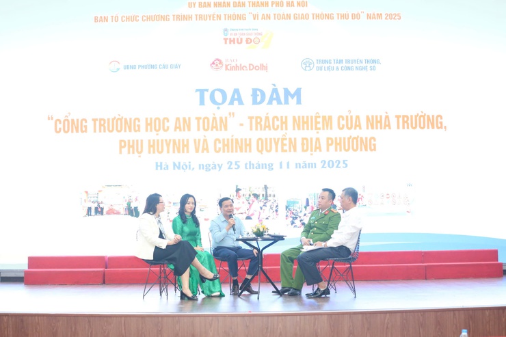 Tọa đàm “Cổng trường học an toàn" - Trách nhiệm của nhà trường, phụ huynh và chính quyền địa phương”- Ảnh 1.
