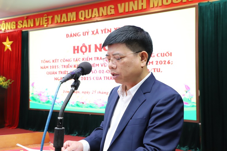 Hội nghị tổng kết công tác kiểm tra, giám sát 6 tháng cuối năm 2025; triển khai nhiệm vụ trọng tâm năm 2026; Quán triệt quy định số 02, số 03 ngày 19/11/2025, Kết luận số 04 của Thành ủy Hà Nội- Ảnh 4.