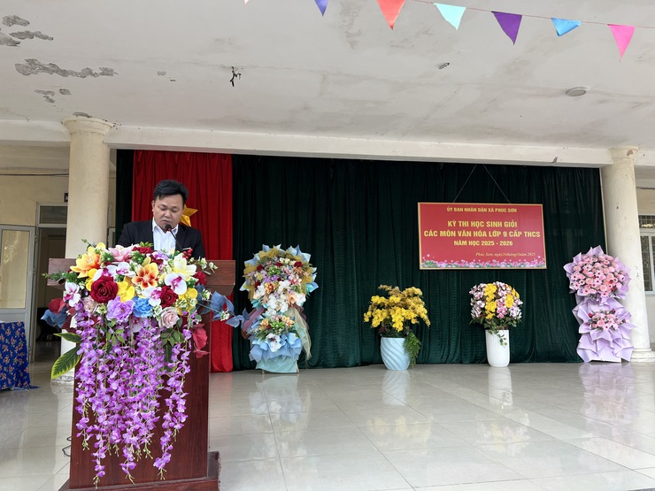 XÃ PHÚC SƠN TỔ CHỨC KỲ THI CHỌN HỌC SINH GIỎICÁC MÔN VĂN HÓA LỚP 9 CẤP THCS NĂM HỌC 2025 – 2026- Ảnh 2.