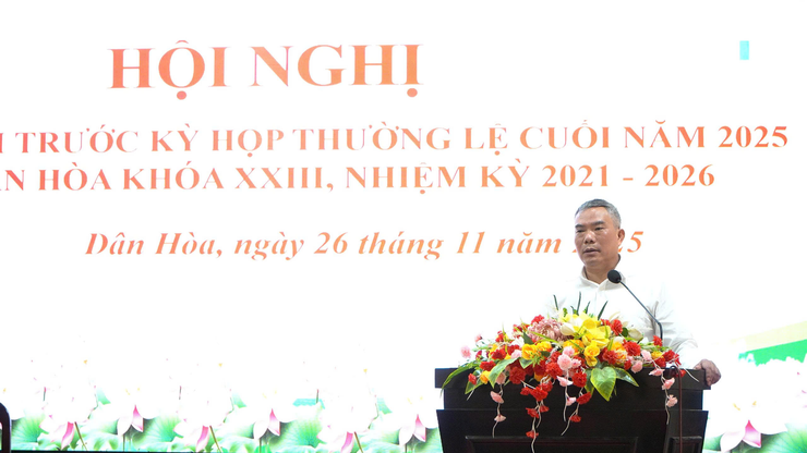 PHÁT HUY DÂN CHỦ CƠ SỞ: CỬ TRI TÂN ƯỚC VÀ HỒNG DƯƠNG THẲNG THẮN KIẾN NGHỊ TẠI HỘI NGHỊ TIẾP XÚC CỬ TRI CUỐI NĂM 2025, HĐND XÃ DÂN HÒA KHÓA XXIII NHIỆM KỲ 2021-2026- Ảnh 9.
