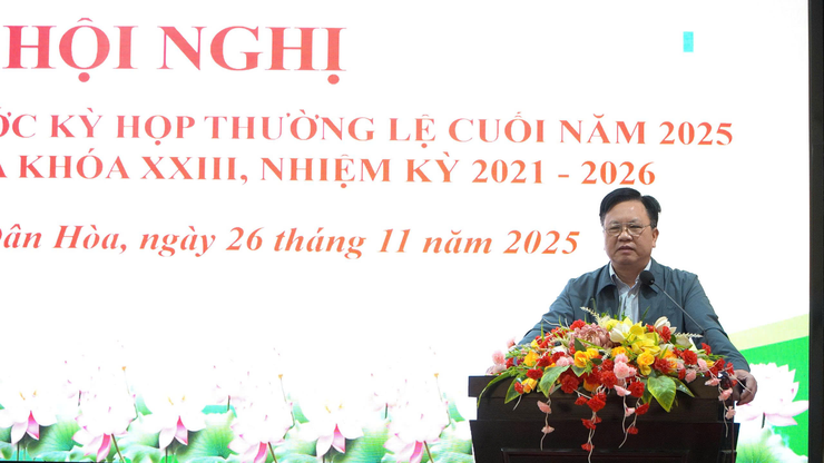 PHÁT HUY DÂN CHỦ CƠ SỞ: CỬ TRI TÂN ƯỚC VÀ HỒNG DƯƠNG THẲNG THẮN KIẾN NGHỊ TẠI HỘI NGHỊ TIẾP XÚC CỬ TRI CUỐI NĂM 2025, HĐND XÃ DÂN HÒA KHÓA XXIII NHIỆM KỲ 2021-2026- Ảnh 11.