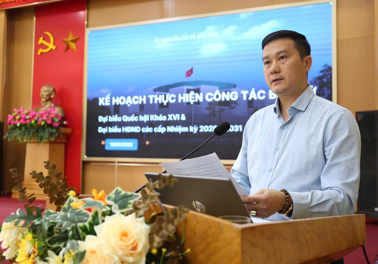 SÓC SƠN TỔ CHỨC HỘI NGHỊ QUÁN TRIỆT, TRIỂN KHAI VỀ CÔNG TÁC BẦU CỬ ĐẠI BIỂU QUỐC HỘI KHOÁ XVI VÀ ĐẠI BIỂU HĐND CÁC CẤP, NHIỆM KỲ 2026 – 2031.- Ảnh 2.