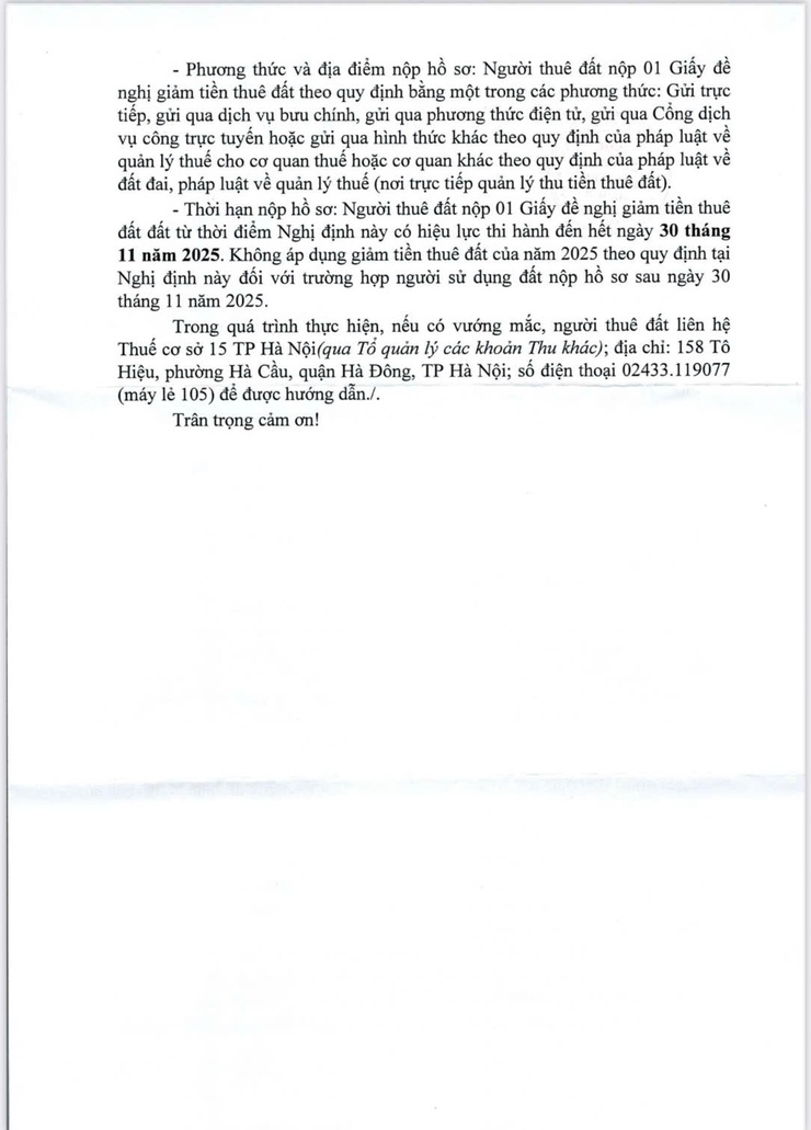 Thông báo một số quy định về giảm tiền thuê đất năm 2025- Ảnh 2.