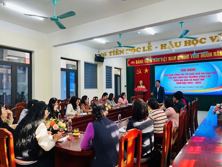 TĂNG CƯỜNG TRÁCH NHIỆM TRONG TỔ CHỨC BỮA ĂN BÁN TRÚ CHO HỌC SINH TRÊN ĐỊA BÀN XÃ NGỌC HỒI- Ảnh 4.