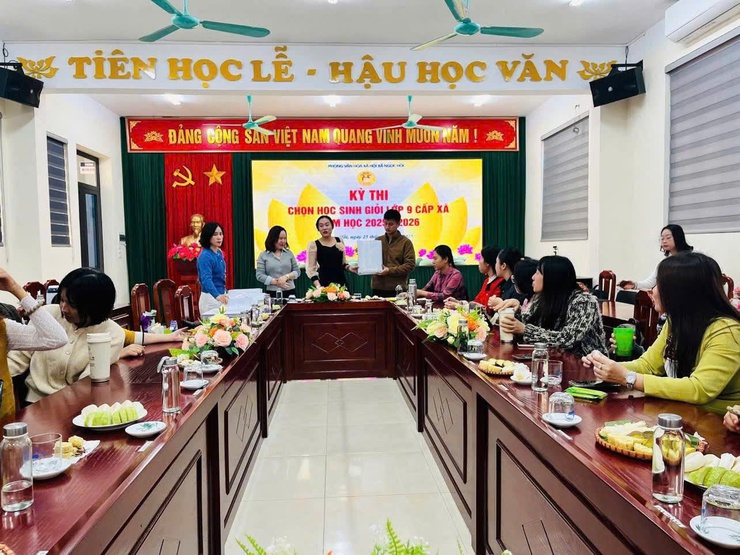 XÃ NGỌC HỒI TỔ CHỨC KỲ THI CHỌN HỌC SINH GIỎI LỚP 9 CẤP XÃ NĂM HỌC 2025-2026- Ảnh 2.