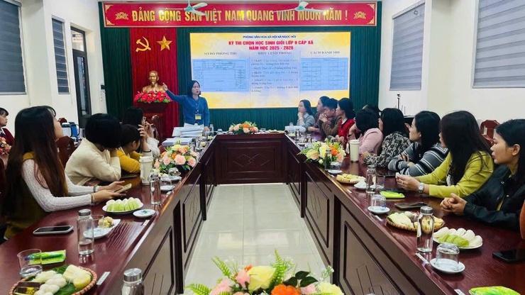 XÃ NGỌC HỒI TỔ CHỨC KỲ THI CHỌN HỌC SINH GIỎI LỚP 9 CẤP XÃ NĂM HỌC 2025-2026- Ảnh 3.