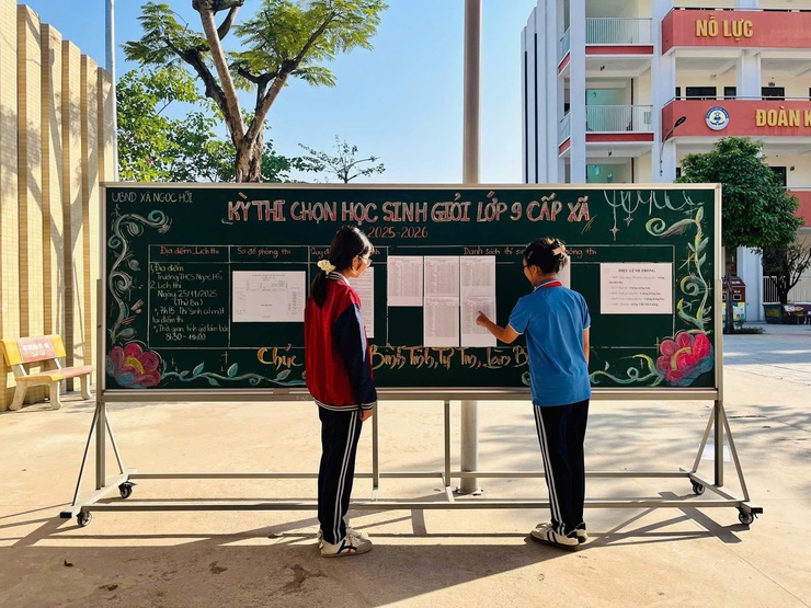 XÃ NGỌC HỒI TỔ CHỨC KỲ THI CHỌN HỌC SINH GIỎI LỚP 9 CẤP XÃ NĂM HỌC 2025-2026- Ảnh 4.