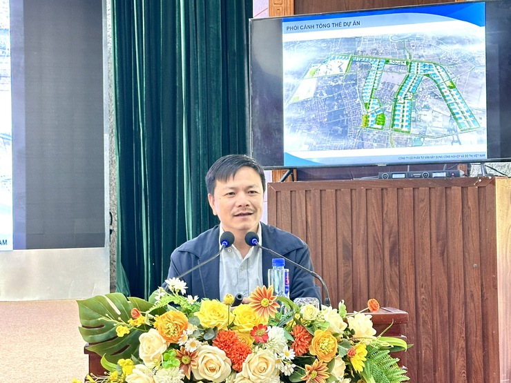 UBND xã Thư Lâm phối hợp với Ban quản lý Khu công nghệ cao và khu công nghiệp thành phố Hà Nội tổ chức hội nghị lấy ý kiến cơ quan, tổ chức, cá nhân, cộng đồng dân cư về đồ án quy hoạch- Ảnh 11.