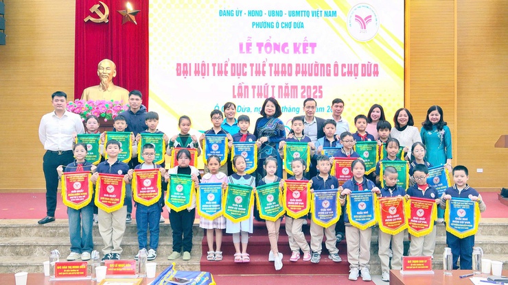 Phường Ô Chợ Dừa tổng kết Đại hội Thể dục Thể thao lần thứ I năm 2025- Ảnh 5.