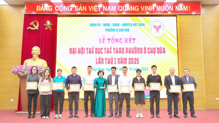 Phường Ô Chợ Dừa tổng kết Đại hội Thể dục Thể thao lần thứ I năm 2025- Ảnh 6.