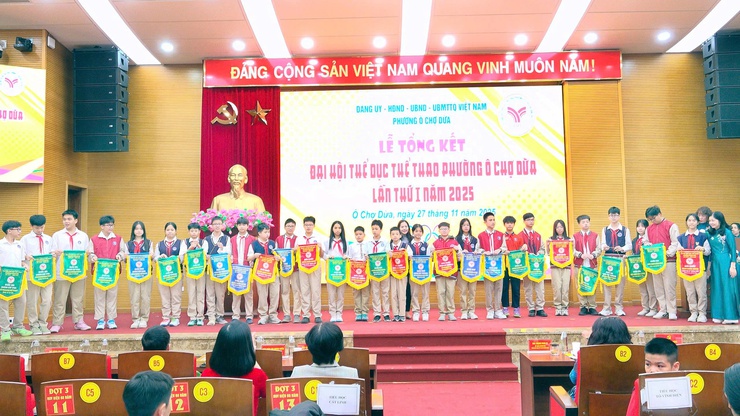 Phường Ô Chợ Dừa tổng kết Đại hội Thể dục Thể thao lần thứ I năm 2025- Ảnh 8.