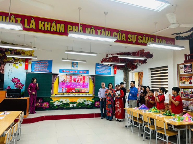 Trường Tiểu học Thạch Bàn A ra mắt mô hình “Sáng - Xanh - Sạch - Đẹp”- Ảnh 7.