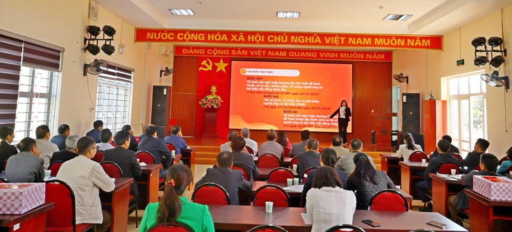 MTTQ xã Đoài Phương tuyên truyền kết quả Đại hội MTTQ thành phố Hà Nội nhiệm kỳ 2025 – 2030; triển khai hướng dẫn MTTQ tham gia công tác bầu cử - Ảnh 1.