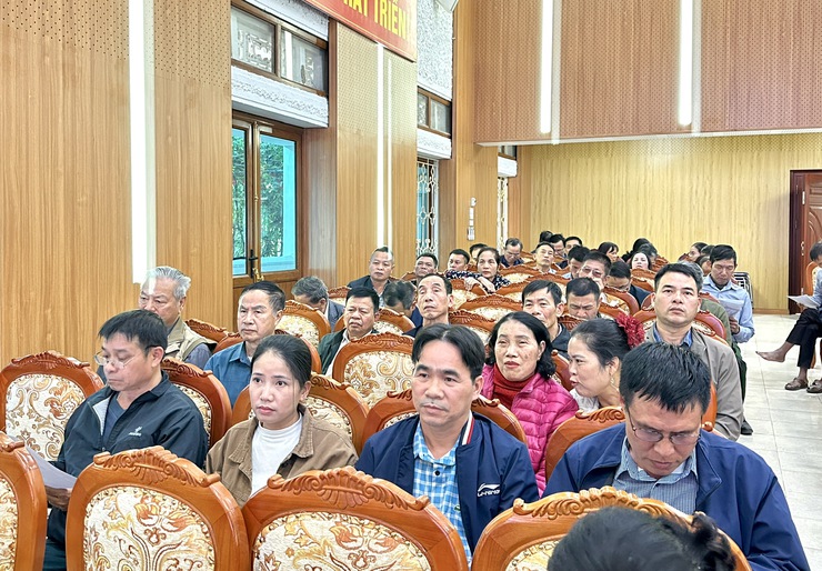 UBND xã Thư Lâm phối hợp với Ban quản lý Khu công nghệ cao và khu công nghiệp thành phố Hà Nội tổ chức hội nghị lấy ý kiến cơ quan, tổ chức, cá nhân, cộng đồng dân cư về đồ án quy hoạch- Ảnh 6.