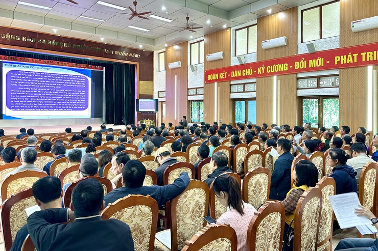 UBND xã Thư Lâm phối hợp với Ban quản lý Khu công nghệ cao và khu công nghiệp thành phố Hà Nội tổ chức hội nghị lấy ý kiến cơ quan, tổ chức, cá nhân, cộng đồng dân cư về đồ án quy hoạch- Ảnh 7.