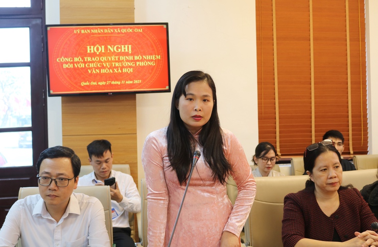 Quốc Oai trao quyết định Trưởng phòng văn hoá xã hội- Ảnh 7.