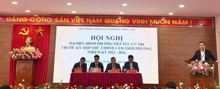 Hội nghị tiếp xúc cử tri của đại biểu HĐND phường Phúc Lợi trước kỳ họp thứ 3 HĐND lâm thời phường nhiệm kỳ 2021 -2026- Ảnh 4.