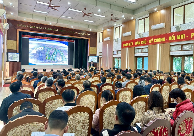 UBND xã Thư Lâm phối hợp với Ban quản lý Khu công nghệ cao và khu công nghiệp thành phố Hà Nội tổ chức hội nghị lấy ý kiến cơ quan, tổ chức, cá nhân, cộng đồng dân cư về đồ án quy hoạch- Ảnh 10.