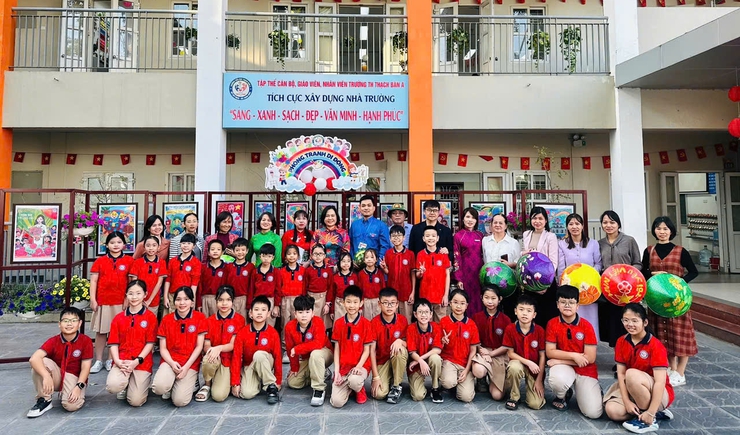 Trường Tiểu học Thạch Bàn A ra mắt mô hình “Sáng - Xanh - Sạch - Đẹp”- Ảnh 4.