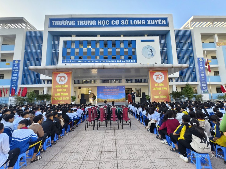 Truyền thông Luật Trẻ em, phòng chống tai nạn thương tích, xâm hại và bạo lực trẻ em tại trường TH Thọ Lộc và THCS Long Xuyên- Ảnh 6.