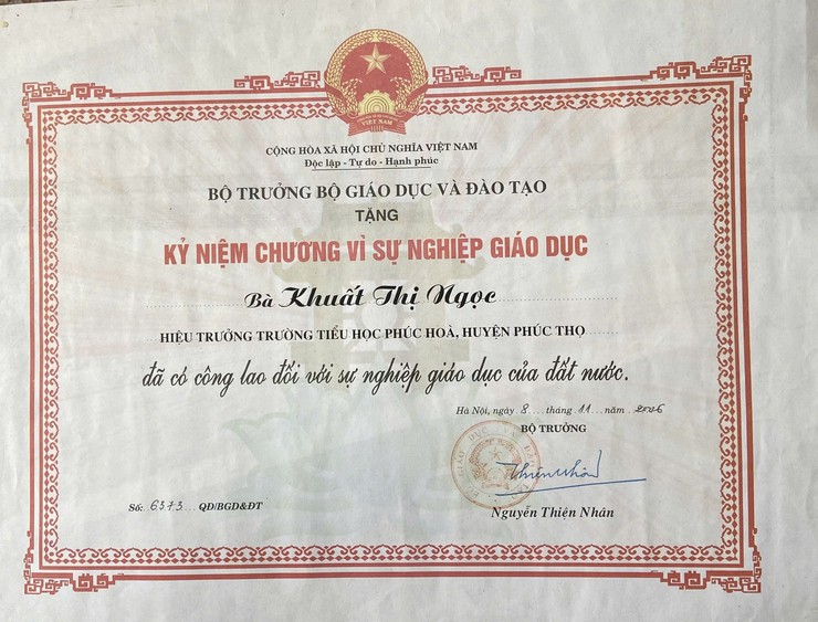 Bà Khuất Thị Ngọc, người gieo mầm tri thức, trọn đời tâm huyết với giáo dục và cộng đồng- Ảnh 6.