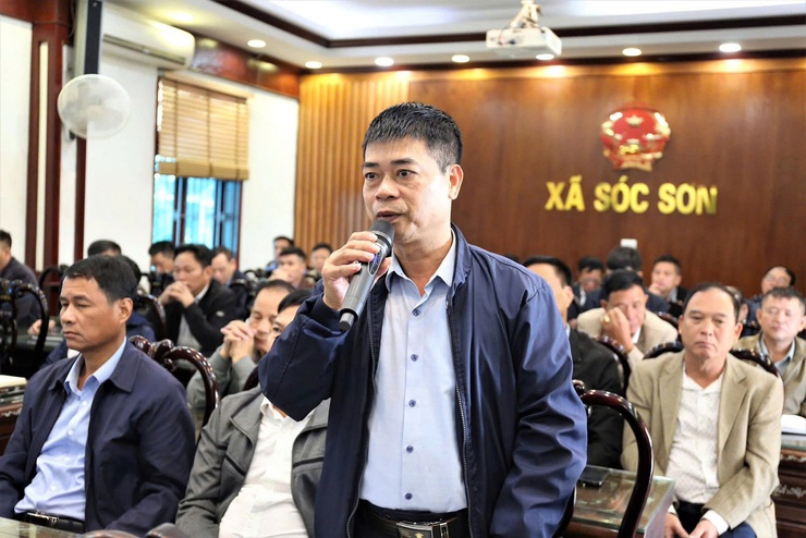 CHỦ TỊCH UBND XÃ SÓC SƠN ÔNG PHẠM QUANG NGỌC LÀM VIỆC VỚI CÁC THÔN, KHU, TỔ DÂN PHỐ- Ảnh 3.