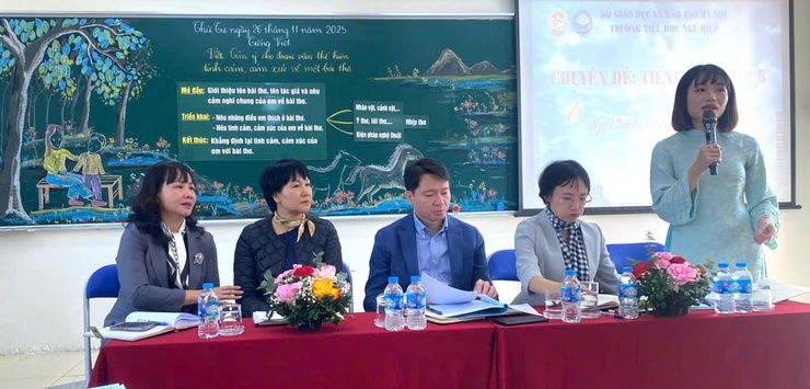 TRƯỜNG TIỂU HỌC NGŨ HIỆP XÃ THANH TRÌ TỔ CHỨC THÀNH CÔNG CHUYÊN ĐỀ CẤP THÀNH PHỐ MÔN TIẾNG VIỆT LỚP 5- Ảnh 3.