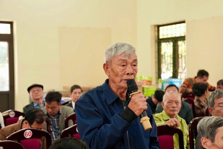 Hội nghị tiếp xúc, đối thoại trực tiếp giữa đồng chí Chủ tịch UBND xã với MTTQ, các tổ chức chính trị - xã hội và nhân dân các thôn: Thọ Đa, Bắc, Đông, Đoài, Cầu Thăng Long, Nhuế, Bầu và Hậu Dưỡng- Ảnh 5.