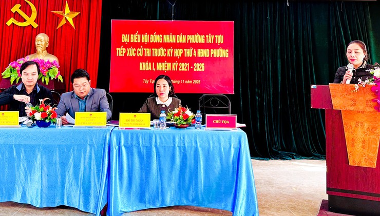 Các tổ đại biểu HĐND phường Tây Tựu tiếp xúc với cử tri trước kỳ họp thứ 4 HĐND phường khóa I, nhiệm kỳ 2021 - 2026- Ảnh 4.