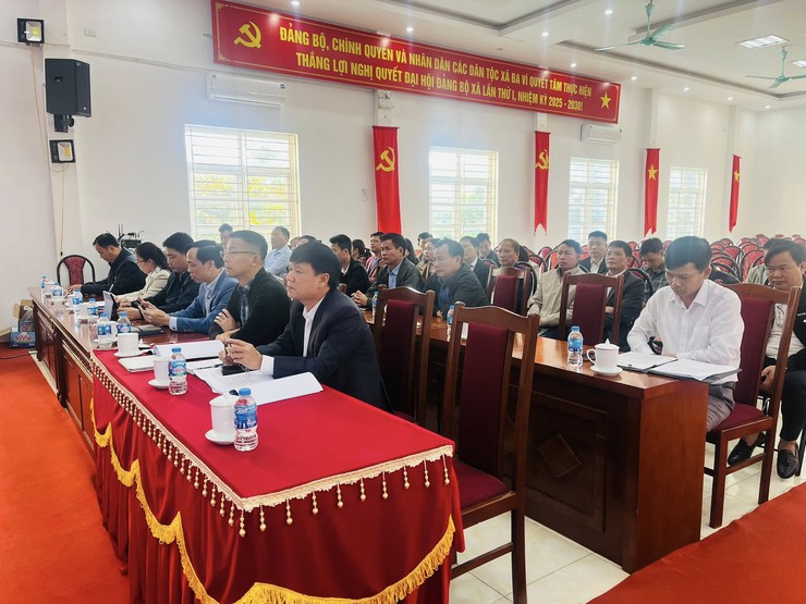 ĐẢNG UỶ XÃ BA VÌ TỔ CHỨC HỘI NGHỊ CÁN BỘ CHỦ CHỐT TRIỂN KHAI CÔNG TÁC BẦU CỬ- Ảnh 3.