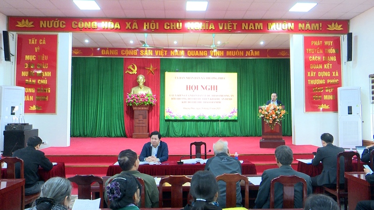 Thượng Phúc lấy ý kiến nhân dân về dự thảo phương án bồi thường, hỗ trợ triển khai Dự án đầu tư xây dựng Khu đô thị thể thao Olympic- Ảnh 5.