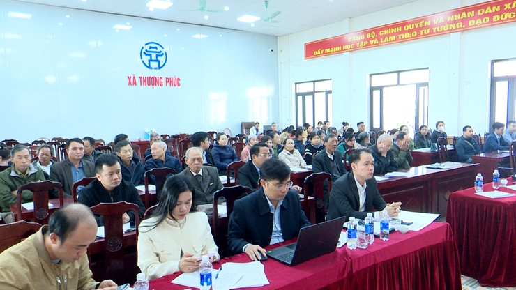 Thượng Phúc lấy ý kiến nhân dân về dự thảo phương án bồi thường, hỗ trợ triển khai Dự án đầu tư xây dựng Khu đô thị thể thao Olympic- Ảnh 2.