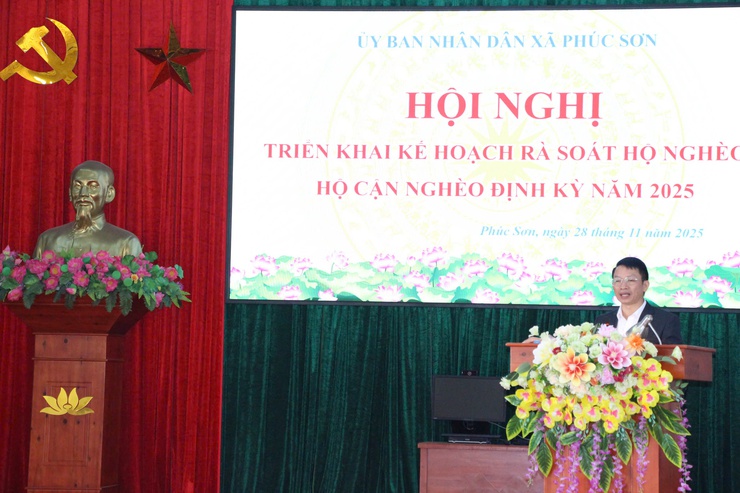 UBND XÃ PHÚC SƠN TRIỂN KHAI RÀ SOÁT HỘ NGHÈO, HỘ CẬN NGHÈO NĂM 2025- Ảnh 1.