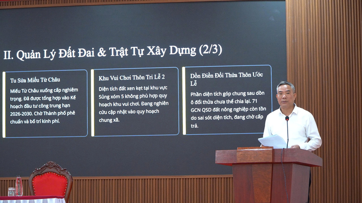 HỘI NGHỊ GIAO BAN CÔNG TÁC ĐẢNG, CHÍNH QUYỀN VÀ ĐOÀN THỂ XÃ THÁNG 11 NĂM 2025
- Ảnh 4.