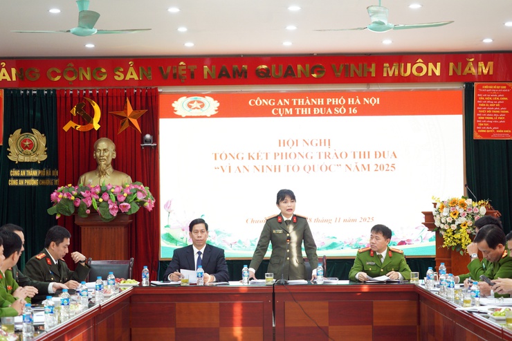 Cụm thi đua số 16 – Công an Thành phố Hà Nội tổng kết phong trào thi đua “Vì an ninh Tổ quốc” năm 2025- Ảnh 1.