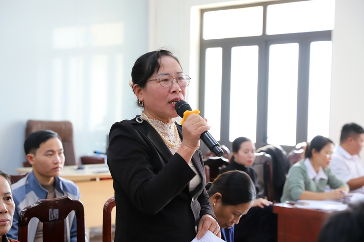 Tổ đại biểu số 5 HĐND xã Thượng Phúc do đồng chí Nguyễn Thị Mai - UVTV, Trưởng Ban xây dựng Đảng làm tổ trưởng tiếp xúc cử tri trước kỳ họp thứ 2 HĐND xã khóa I, nhiệm kỳ 2021 - 2026- Ảnh 2.