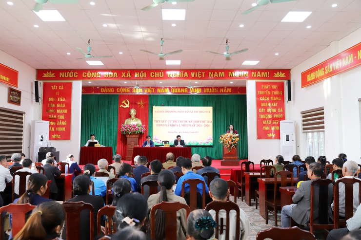 Tổ đại biểu số 5 HĐND xã Thượng Phúc do đồng chí Nguyễn Thị Mai - UVTV, Trưởng Ban xây dựng Đảng làm tổ trưởng tiếp xúc cử tri trước kỳ họp thứ 2 HĐND xã khóa I, nhiệm kỳ 2021 - 2026- Ảnh 6.