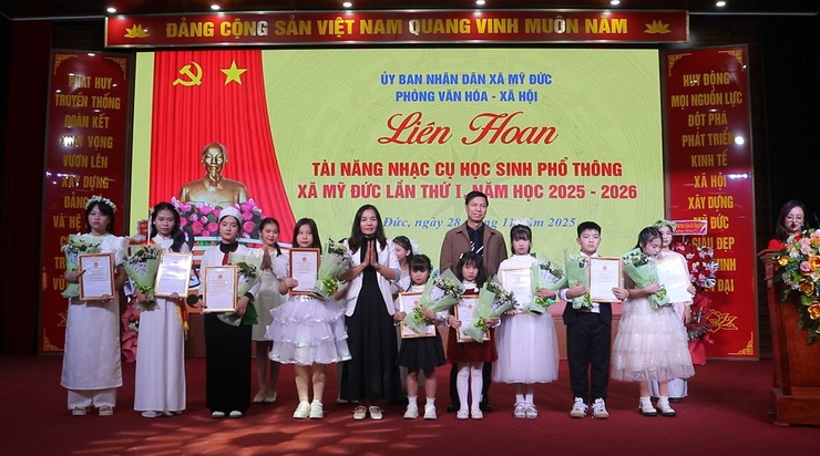 Liên hoan Tài năng nhạc cụ học sinh phổ thông xã Mỹ Đức lần thứ I – năm học 2025 – 2026- Ảnh 6.