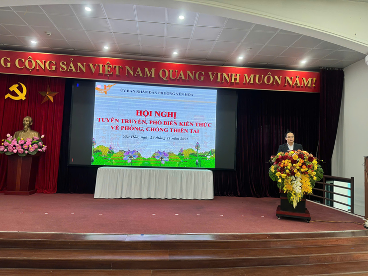 Hội nghị tập huấn kỹ năng cơ bản trong công tác phòng chống thiên tai và tìm kiếm cứu nạn trên địa bàn phường Yên Hòa năm 2025- Ảnh 2.