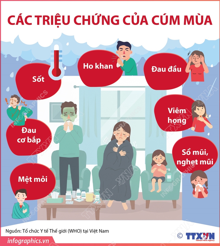Các triệu chứng của cúm mùa và cách giảm triệu chứng.- Ảnh 1.