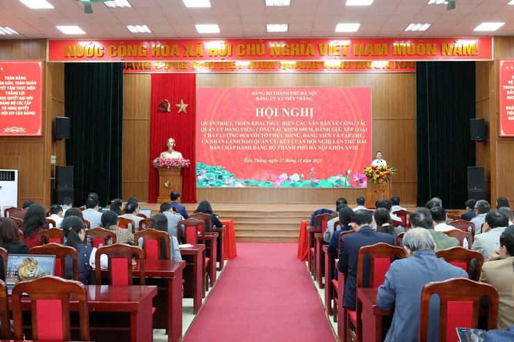 Hội nghị quán triệt các văn bản quan trọng về công tác quản lý đảng viên và đánh giá chất lượng tổ chức Đảng- Ảnh 1.