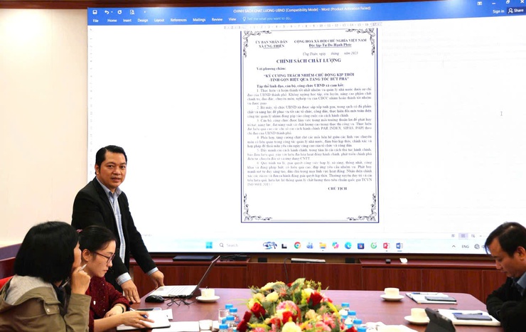 Xã Ứng Thiên tổ chức tập huấn triển khai hệ thống quản lý chất lượng theo TCVN ISO 9001:2015- Ảnh 4.