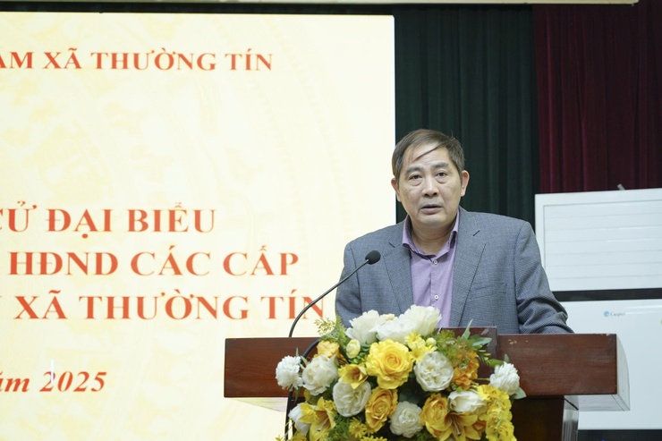 Xã Thường Tín triển khai nhiệm vụ liên quan đến công tác bầu cử QH khóa XVI và đại biểu HĐND các cấp nhiệm kỳ 2026-2031.- Ảnh 5.