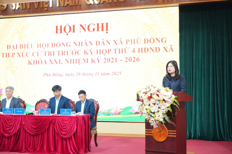 xã Phù Đổng tổ chức Hội nghị Đại biểu HĐND xã tiếp xúc cử tri trước kỳ họp thứ 4 HĐND xã khoá XXI, nhiệm kỳ 2021-2026- Ảnh 9.