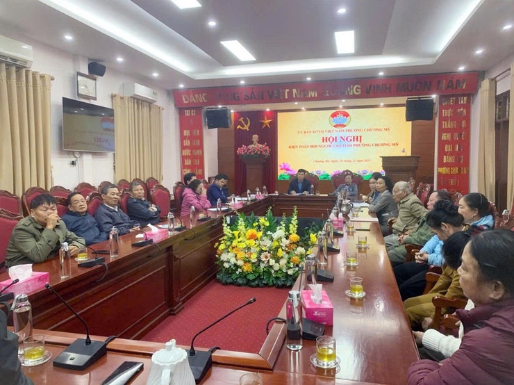 Phường Chương Mỹ kiện toàn Hội Người cao tuổi sau sáp nhập- Ảnh 2.